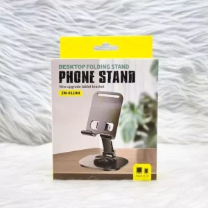 ZM-0114H Premium Metal 360 Degree Rotation Foldable Phone Stand for Mobile & Tablet