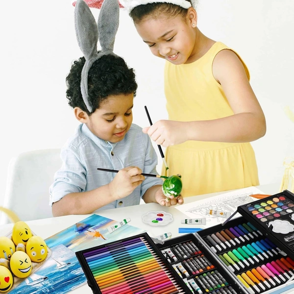 145-Piece Art Set Art for Drawing, Painting Great Gift for Children , for students, and Artists Unicorn) - Image 2