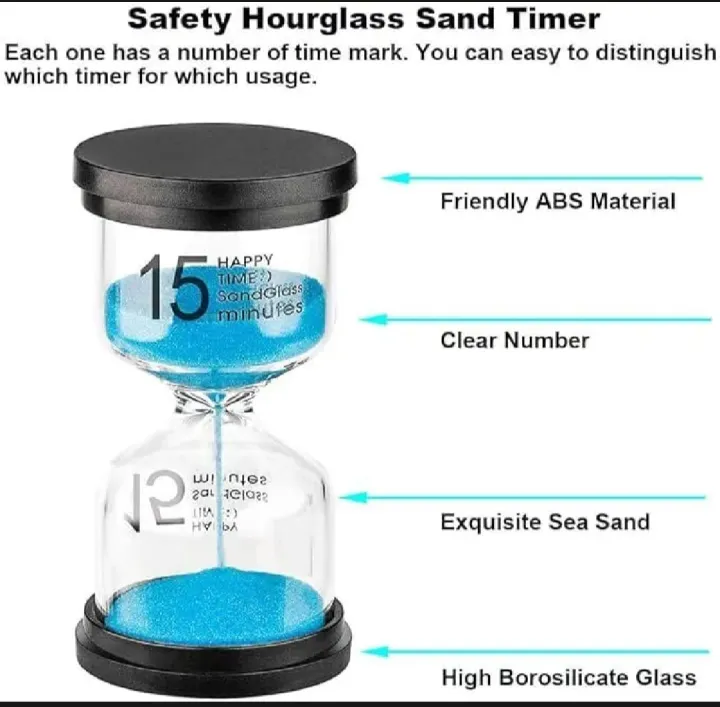 15 Minutes sand glass sandglass hourglass timer clock decor gift