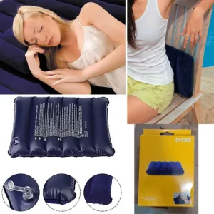 Air Abstract Travel Pillow Pack of 1 Colour Only Blue