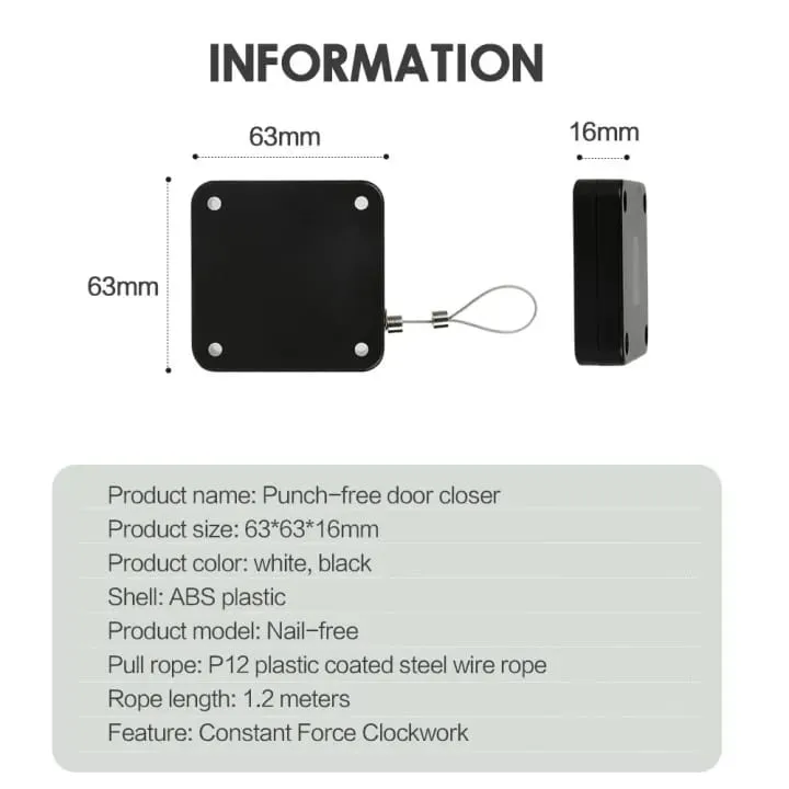 Auto Door Closer – Punch-Free Automatic Door Closer - Image 4