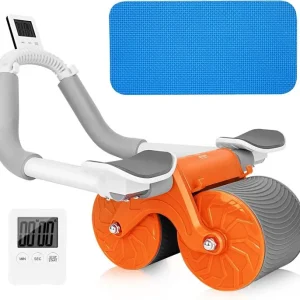 Automatic Rebound Ab Roller with Elbow Support
