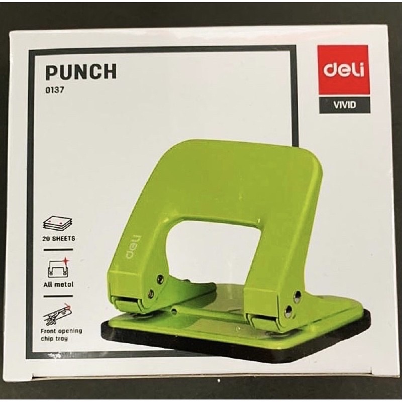 Deli Punch Machine, 2 Holes, 0136 Small Assorted Colour - Image 3