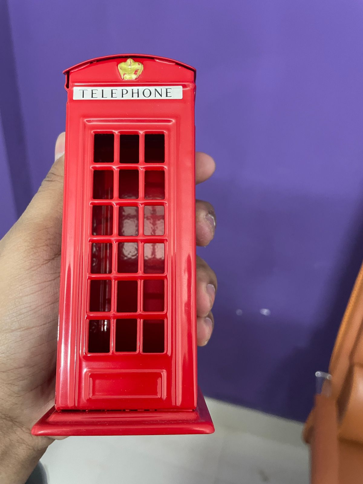 Die cast metal telephone box money bank - Image 5