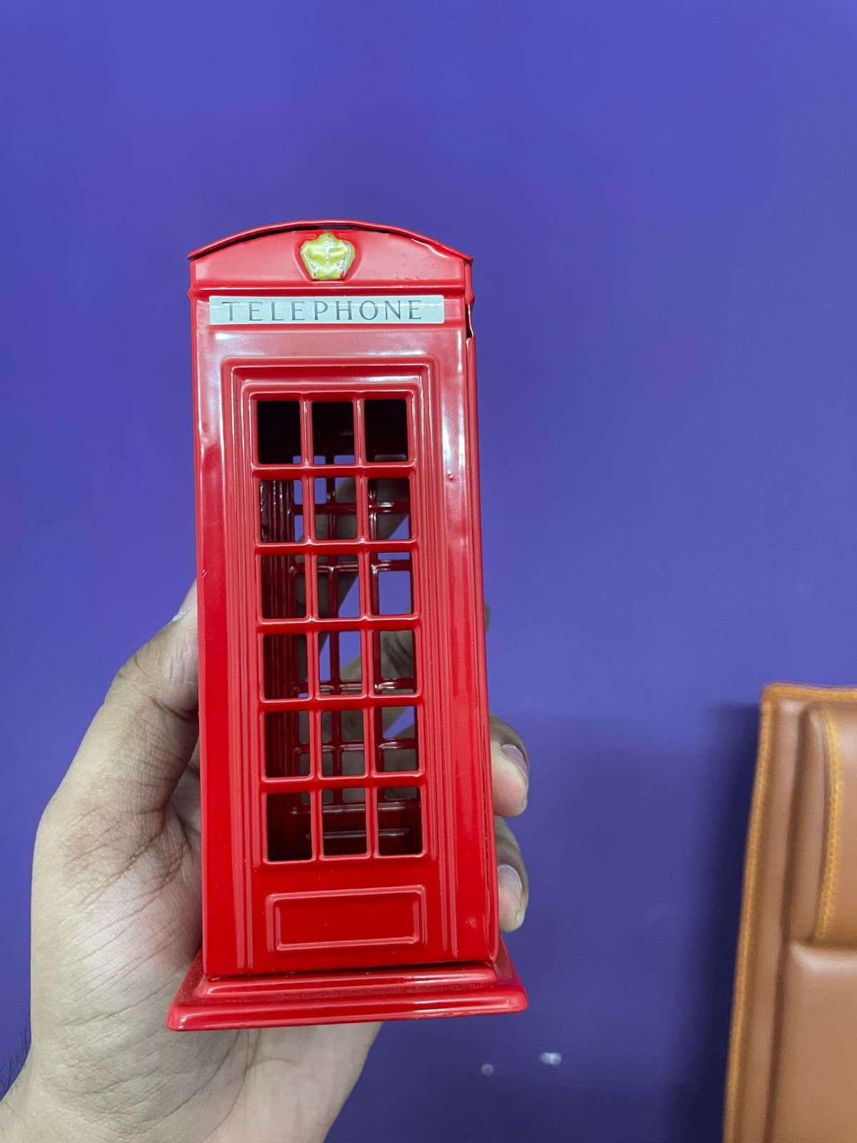 Die cast metal telephone box money bank - Image 4