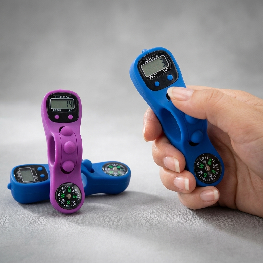 Digital Count Tashbih with Qibla Compass