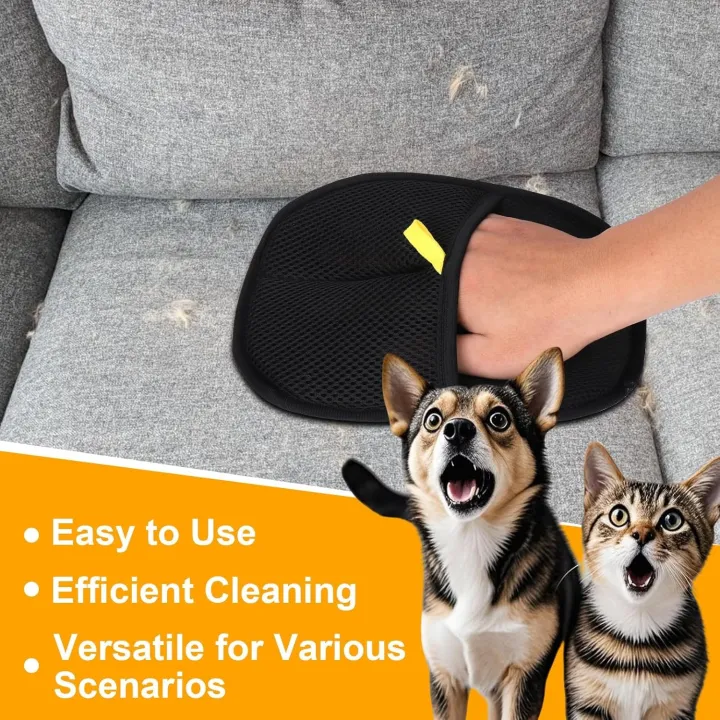 Electrostatic Pet Hair Remover Gloves – Dog & Cat Hair Cleaning Tool for Sofa, Clothes, Car & Furniture - Image 4