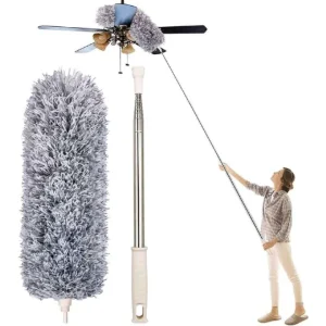 Long-9 Feet, Expandable Duster with Stainless Steel Telescopic Rod