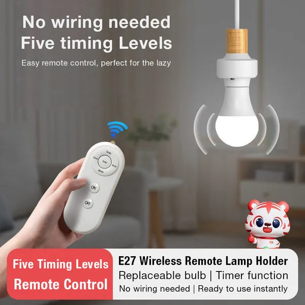 Remote Control E27 Lamp Holder with Auto Timer - Image 6