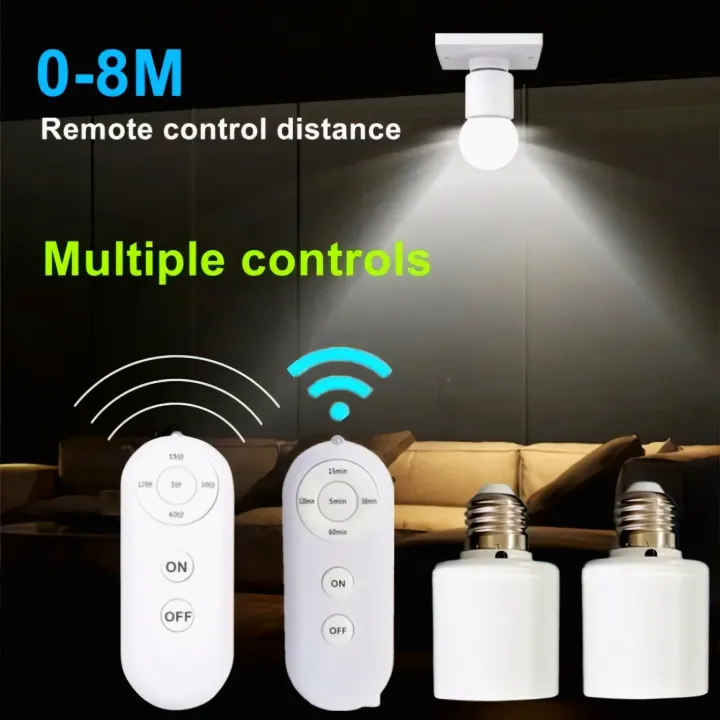 Remote Control E27 Lamp Holder with Auto Timer - Image 8