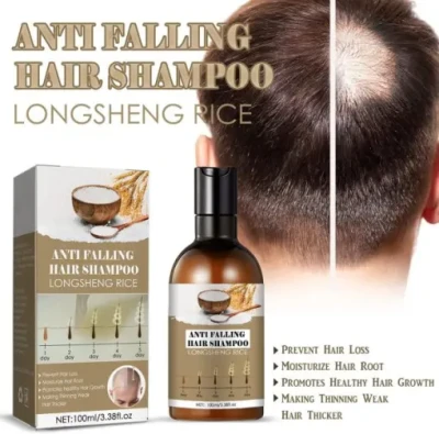 Rice Water Hair Care Shampoo – Hair Fall Control, Dandruff Removal, Volume Boost, Regrowth & Thickening Formula - Image 5