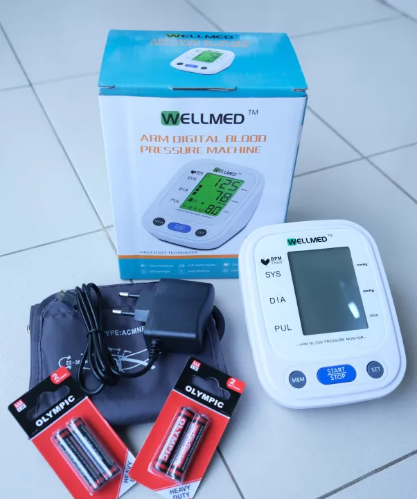 Wellmed Arm Digital Blood Pressure Monitor BP Machine ( Without Battery )